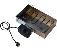 Accessoires pour fumoir : spirale chauffante avec bac à braises, compatible avec les fumoirs des marques Kaiser Company, Activa, Kynast et bien d'autres (kit électrique + bac à braises)