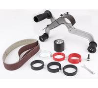 Accessoires pour meuleuse de tubes - Meuleuse à bande - 3 bandes abrasives - Alliage d'aluminium - Pour meuleuses angulaires - 30x533 mm