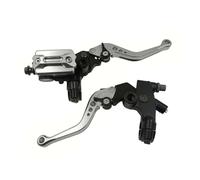Accessoires pour moto:Pompe supérieure modifiée, frein hydraulique,pompe principale,poignée d'embrayage en aluminium CNC(Argent)