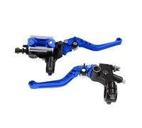Accessoires pour moto:Pompe supérieure modifiée, frein hydraulique,pompe principale,poignée d'embrayage en aluminium CNC(Bleu)