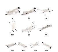 Accessoires pour résistances Résistances 100 pièces/lot 10 valeurs NTC Kit de résistance thermique NTC-MF52AT ensemble de résistances 1K 2K 3K 4.7K 5K 10K 20K 47K 50K 100K 5% 3950B