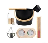Accessoires Sauna pour bois Naturel Canadian Red Cedar Accessoires | pour bois de cèdre du Canada, résistant à l'eau, arôme naturel, seau et louche inclus, durable
