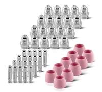 Accessoires STAHLWERK AG-60 / SG-55 CUT Pièces d'usure :Buses à plasma + électrodes + capuchons en céramique pour torche à plasma, ensemble de 50 pièces