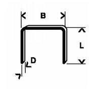 Accessories 2 609 200 214 - Clamp De Fine Wire Type 53-11.4 X 0.74 6 Mm (pack 1000) - Bosch