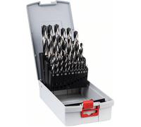 Accessories 2608577352 Bosch Power Tools Jeu de forets pour le métal 25 pièces 1 mm, 1.5 mm, 2 mm, 2.5 mm, 3 mm, 3.5 mm, 4 mm, 4.5 mm, 5 mm, 5.5 mm, 6