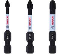 Accessories Bosch Power Tools 2608522491 Embout cruciforme 3 pièces cruciforme Phillips zone de torsion