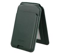 Accezz Accezz Portefeuille en cuir magnétique avec support Compatible avec Find My Cedar Green Vert foncé