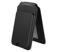 Accezz Accezz Portefeuille en cuir magnétique avec support Compatible avec Find My Onyx Black Noir