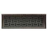 Accord Ventilation AMFRRBB214 Grille de sol design en osier, bronze huilé, 5,1 cm x 14 cm