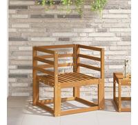 Accoudoir 2 pc Naturel 59 x 4 x 73 cm Bois d'Acacia Massif vidaXL