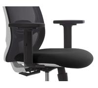 Accoudoirs 2D Swanny et Clint réglables en hauteur et largeur - Noir