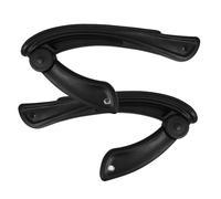 Accoudoirs Télescopiques de Chaise, Paire en Plastique Noir, Réglables | Chaise Pivotante ou Fauteuil Exécutif, Usage Maison et Poste Informatique, Aide au Lever