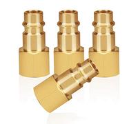 Accouplement à air comprimé avec filetage intérieur 1/4 "laiton filetage femelle 1/4" bouchon d'accouplement prise d'accouplement bouchon de tuyau bouchon de soupape prise filetée