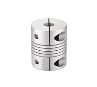 Accouplement à joint universel, Collier de serrage universel flexible en alliage d'aluminium for arbre d'accouplement 12x25, vibrations, désalignements angulaires parallèles(D26-L36 d(5-12))