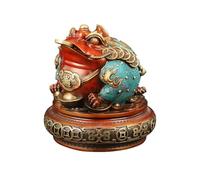 Accouplement Bouddha Feng Shui pièce d'argent Porte-Bonheur Chinois pour la prospérité décoration de la Maison Grenouille trésor Bassin Statue décorations Figurine Assise Sculpture décor