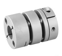 Accouplement CNC en alliage d'aluminium, coupleur d'arbre flexible à couple | Zéro-jeu, couple élevé 36 NM, aluminium 6061-T6, anodisé dur, résistant à l'usure, léger, faible inertie