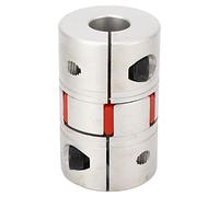 Accouplement d’arbre flexible en laiton, joint d’accouplement moteur en alliage d’aluminium avec un diamètre d’alésage de 16 mm, accouplement flexible de type étoile pour moteurs