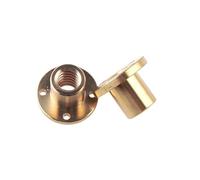 accouplement, Lot de 2 écrous à bride en laiton T8, 4 brins, for le support tous les cuivre, vis guidage du moteur pas(Pitch 2mm Lead 2mm)