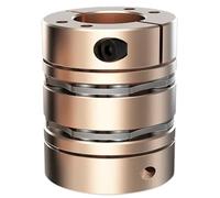 Accouplements à diaphragme de moteur CNC D40L50, Type de pince à Double disque, coupleur d'arbre Flexible(16X16)