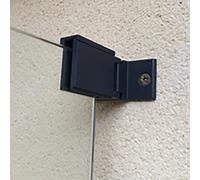 Accroche murale pour panneau verre Gris