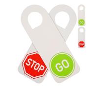 Accroche-porte "STOP & GO", 4 pièces, 28 x 10 cm, papier épais 350g/m², plaque de porte pour bureau, cabinet, école, salle de réunion, traitement, salle de travail