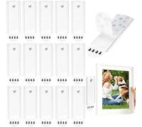 Accroche Tableau Sans Percer, 12 Crochets Adhésifs Cadre, Languettes Amovibles Sans Trace, Cintres Universels Grand Accroche Universelle Adhésive pour Tableaux Crochets sans Dommages, très Résistants