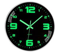ACCSHINE Horloge Murale Numérique silencieuse sans tic tac Lumineuse 25 cm | Design Moderne Grande Digitale à Piles - Facile à Lire - pour Chambre, Maison, Cuisine, Chambre, Bureau, école