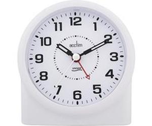 Acctim 14282 Central - Réveil analogique blanc équipé de la technologie Smartlite Blanc G