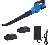 Accu-bladblazer 20 V : moteur puissant de 300 W, souffleur d'extérieur, souffleur manuel, puissance de 150 MPH, souffleur électrique pour l'entretien des pelouses, souffleur sur batterie, chargeur 2,0