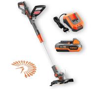 Accu Grastrimmer - Coupe-bordures électrique - Entretien des pelouses - Conception légère - Largeur de coupe de 25 cm - Noir