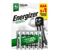 Accu rechargeable Energizer Power Plus HR03 AAA- Blister de 6 accus
