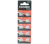 AccuCell Lot de 10 piles bouton LR43, VA12GA, 186, 84, LR1142