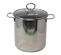 Accueil Poêle à asperges avec couvercle et panier, acier inoxydable, 8 Litri, pot en acier