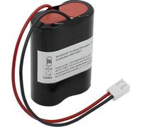 Accumulateur pour lampe de secours NiMH 2,4V 4,2Ah F1x2 7/5 Sub-C avec câble et fiche remplace Zumtobel 00072883