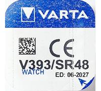ACCUPOWER 393 Pile bouton Varta V393, SR48, SR754W, 72mAh