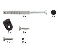 ACCURIDE 100009240 Schüco Smartframe Kit d'accessoires de fixation pour système d'étagère intelligent en aluminium Noir 30 pièces