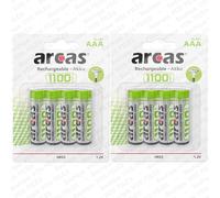 Accus Piles Rechargeables LR03 AAA HR03 E92 MN2400 Ni-MH 1,2V 1100 mAh Arcas