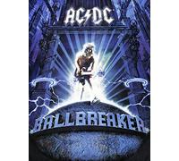 ACDC Couverture Style Rock Ballbreaker - Bleu 150 x 200 cm - Douce Polaire Rigide et Moelleuse - Pour Canapé - Bon Scott, Malcom Young, Evans, Axl, Rose, Hells Bells Pass