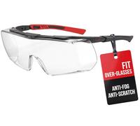 ACE Evo OTG Lunettes de travail pour porteurs de lunettes - Sur-lunettes de protection pour le travail - Construction, artisanat & industrie - EN 166 - Noir