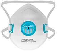 ACE ProTec FFP2 Lot de 10 masques anti-poussière jetables avec valve EN 149 contre la poussière de bois et de métal