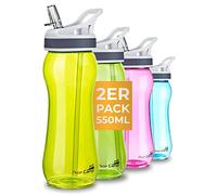 AceCamp TRITAN Gourde | Bouteille de Sport |sans BPA I Tous Boissons I 2X Jaune 550ml
