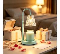 ACED Chauffe-bougie avec minuterie et fonction variateur d'intensité, cadeau de Noël et d'anniversaire pour femmes et mères, cadeau de pendaison de crémaillère, décoration de nouvelle maison, fondeur