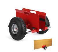 Acekool Chariot porte-panneaux réglable 272 kg (600 lb) - Pince ajustable - Pneus gonflables caoutchouc 25,4 cm (10") tout-terrain - Pour plaques de plâtre, contreplaqué & portes - Couleur : rouille