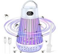 ACELIFE Lampe anti-moustique 2000V répulsif de moustiques à choc électrique, avec veilleuse Rechargeable par USB ultra-brillantes