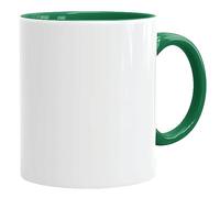 Acen Merchandise Lot de 144 tasses à sublimation sans impression en céramique de qualité supérieure - Gobelets à sublimation avec encre - Vert