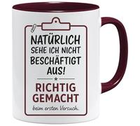 Acen Merchandise Tasse avec inscription en allemand « Bien sûr, je ne suis pas occupé » - Gobelet/mug comme cadeau amusant/Cadeaux drôles et originaux/Tasse à café à thé