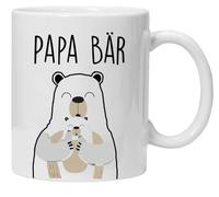Acen Merchandise Tasse avec inscription en allemand « Papa Bear », cadeau de Noël, tasse à café, fête des pères - cadeau d'anniversaire - meilleur cadeau pour papa - dicton papa