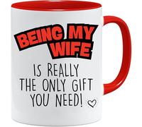Acen Merchandise Tasse/Mug drôle - 'Being my Wife'. - Cadeau Rigolo avec des Messages Humoristiques