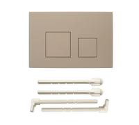 ACESOME Plaque de déclenchement pour WC Compatible avec Geberit sigma01 sigma10 sigma20 sigma21 sigma30 sigma50 sigma60 Plaque de déclenchement en plastique pour chasse d'eau à 2 débits (Kaki)