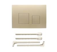 ACESOME Plaque de déclenchement pour WC Compatible avec Geberit sigma01 sigma10 sigma20 sigma21 sigma30 sigma50 sigma60 Plaque de déclenchement en plastique pour chasse d'eau à 2 débits (Or)
